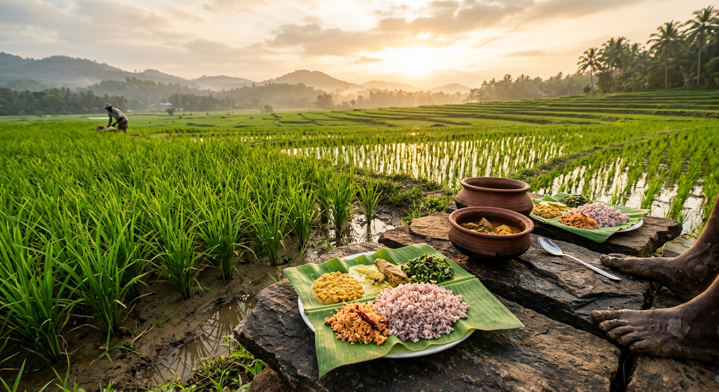Breakfast in the Paddy Fields