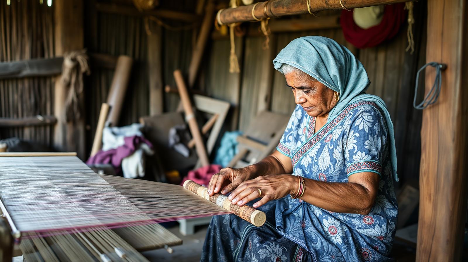 Handloom Weaving with Village Artisans
