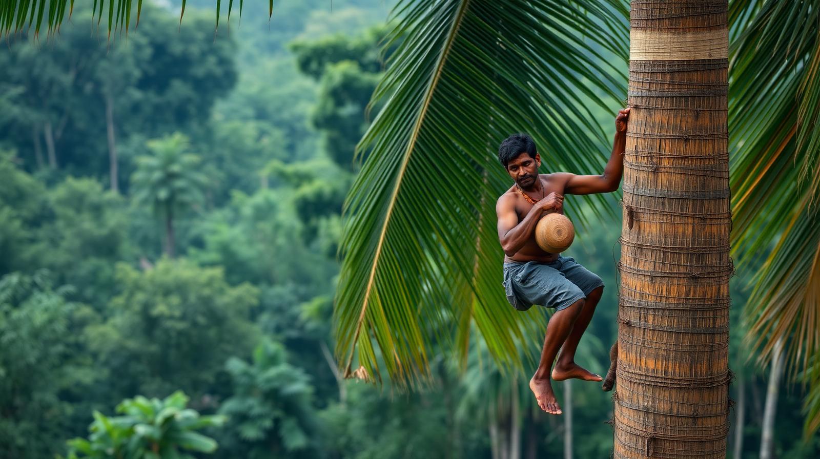 Toddy Collecting & Kithul Treacle Making